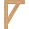 Ekena Millwork Traditional Block Smooth Bracket, Western Red Cedar, 5 1/2"W x 30"D x 42"H BKT06X30X42TRA05SWR - alternate 3